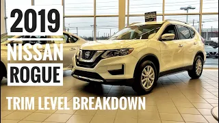 2019 Nissan Rogue Trim Level Differences, Breakdown, & Comparison(S, SV, SL).