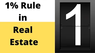 The 1 Percent Rule in Rental Property Real Estate