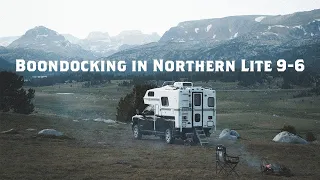 Boondocking in Northern Lite Truck Camper - Theodore Roosevelt National Park