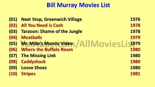 Bill Murray Movies List