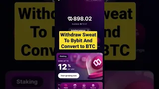 How To Withdraw Sweatcoin (SWEAT)  From Sweat Wallet To Bybit & Convert To Bitcoin or USDT 2024