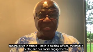 H.E. Ernest Bai Koroma, former President of Sierra Leone pledges to Have Her Back