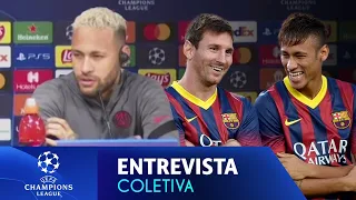 NEYMAR: "PARA MIM E PARA O MESSI SERÁ UMA PARTIDA ESPECIAL POR TUDO QUE JOGAMOS NO BARÇA"-ENTREVISTA