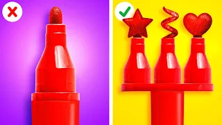 USE MAXIMUM OF YOUR OFFICE SUPPLIES 🏫📝👦| Amazing Drawing Tips And School Hacks