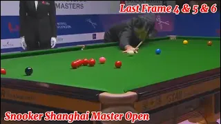 Snooker Shanghai Master Open Ronnie O’Sullivan VS Joe Perry ( Last Frame 4 & 5 6 )