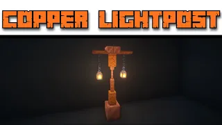 Minecraft 1.17: COOL Copper Lightpost Build