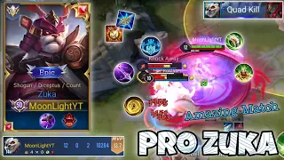 Zuka Pro Gameplay | Solo Lane Beast Carries The Match | Quad Kill |Arena of Valor | Liên Quân mobile