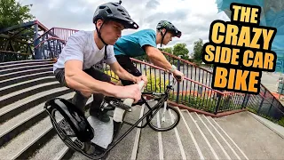 THE CRAZY SIDE CAR BIKE - TWO MAN SEND IT MACHINE!