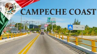 DRIVING in the COAST OF THE STATE OF CAMPECHE, State of Campeche, MEXICO I 4K 60fps