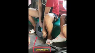 Giant Magnet 🧲 😮😯😱, This the Biggest Magnet i've ever seen in my Entire Life 😅😂🤣😂🤣 #Giant #Magnet