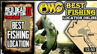 OMG!... Best Fishing Location In Red Dead Redemption 2 Online - (Including A BONUS Fishing Location)