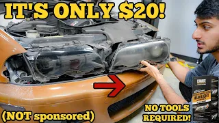 THE BEST HEADLIGHT RESTORATION KIT I'VE EVER USED and it's cheap!