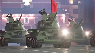 Moscow Victory Day Parade 2021 Night Rehearsal | Russian Military Parade on Red Square 4 May 2021