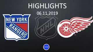 RANGERS vs DETROIT Highlights |  РЭЙНДЖЕРС ДЕТРОЙТ обзор матча 06.11.19