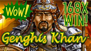 WOW! HUGE JACKPOT WIN and SEVERAL BONUSES on DRAGON LINK GENGHIS KHAN!