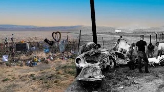 The James Dean Crash Site 70 Years Later.