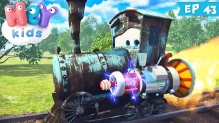 Trenulețele 🚂 Modernizarea - Desene animate cu trenuri de curse  (ep. 43) | HeyKids