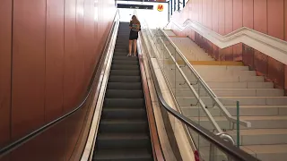 Poland, Warsaw, Płocka Metro Station, 1X elevator, 1X escalator