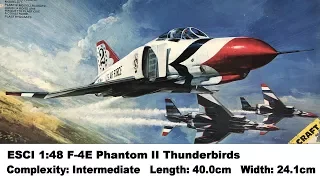 ESCI 1:48 F-4E Phantom II "Thunderbirds" Kit Review