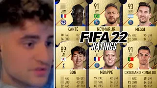 ELI reagiert auf die offiziellen FIFA 22 RATINGS!😱🔥 | ELIGELLA