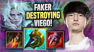 FAKER DESTROYING WITH VIEGO! - T1 Faker Plays Viego JUNGLE vs Diana! | Season 2022