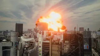 Meterorite destroys Shibuya - Alice in Borderland (2022) [season 2, episode 8]
