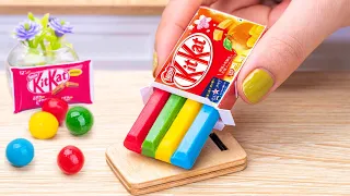 Amazing KitKat Cake Dessert | Satisfying Miniature  COLORFUL KITKAT Chocolate Cake Decorating Recipe