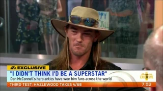 Aussie Bloke Daniel McConnell on Channel 7's Sunrise