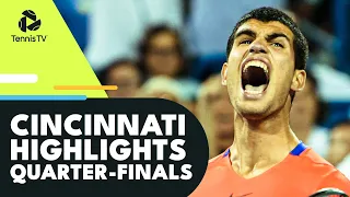 Alcaraz and Norrie Epic; Medvedev and Fritz Clash | Cincinnati 2022 Quarter-Final Highlights