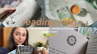 making my way through my spring tbr 🌸 cosy fantasy and children classics 🌱🎪 reading vlog 📖