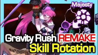 Majesty Gravity Rush REMAKE Skill Rotation / Dragon Nest Korea (2023 March)