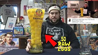L.A. BEAST Revisits: Drinking 50 Raw Eggs From The World's Biggest Beer Glass | 12 Years Later