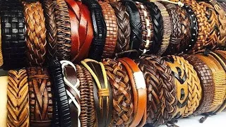 8 Leather Bracelet DIY | how to make leather bracelet | adjustable leather bracelets