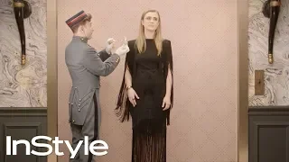 Melissa Roxburgh | 2019 Golden Globes Elevator | InStyle | #shorts