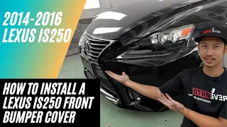 How to Replace a 2014-2016 Lexus IS250 Front Bumper | Full Steps Start to Finish | ReveMoto