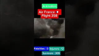 Reproduction by Me Vs Animation Pt.2 Air France 🇫🇷 Flight 358 #aviation #crash #sad #airfrance