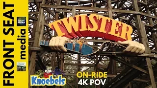 Twister POV 4K On-Ride Knoebels Wooden Roller Coaster Back Seat