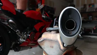 Ducati Panigale V2 Exhaust Removal! [PART 2 of the Arrow Exhaust Install Series]