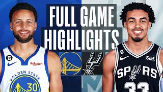 Golden State Warriors vs. San Antonio Spurs Full Game Highlights | 2022-2023 NBA Season