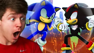 Reacting to SONIC vs SHADOW! (Animation)