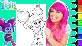 Coloring Trollstopia Val Thundershock | Trolls Coloring Page | Prismacolor Paint Markers