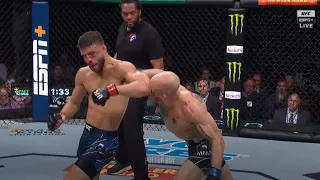 Calvin Kattar Landing A Beautifull Spinning Elbow