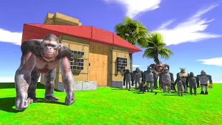 Primate Neighbors Invade Goro's  House - Animal Revolt Battle Simulator