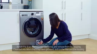 How To Clean Your Washing Machine Filter | Samsung UK