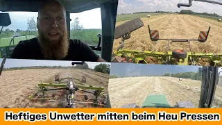 FarmVLOG#624  - Mitten beim Heu pressen geht die Welt aufeinmal unter