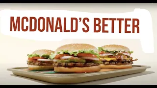 Whopper Whopper ad but the singer prefers McDonald’s