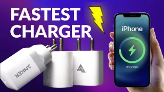 Which Charger is Fastest?⚡️iPhone 12 Charging Test⚡️’APPLE’ vs Portronics vs Anker vs Dr Vaku