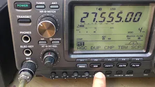 CB + 10m Vertical 5/8 lamda Antenna Test by 153E251