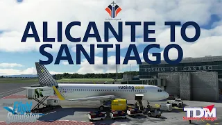 MSFS SU6 | Flybywire A32NX Experimental Branch - Alicante to Santiago on VATSIM