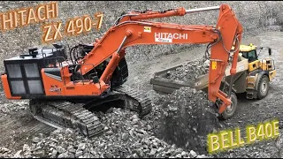 New HITACHI ZX 490-7 loading BELL B40 E